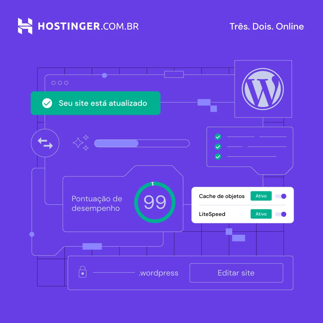 Hostinger — desempenho e monitoramento do seu site