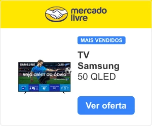TV Samsung 50 QLED — no Mercado Livre