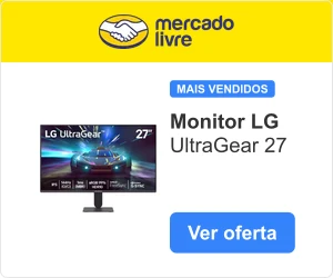 Monitor LG UltraGear 27 — no Mercado Livre