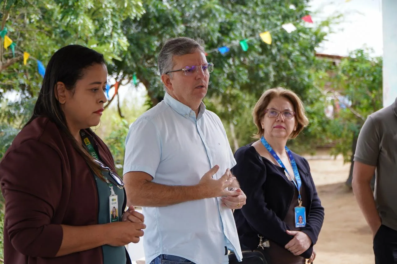 Agricultores participam de encontro sobre crédito rural no Assentamento Venâncio Tomé, em Campina Grande