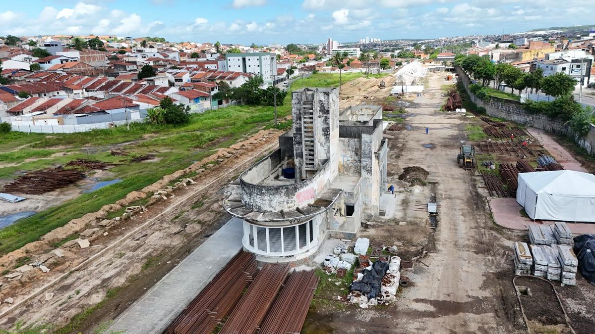Antiga Estação Ferroviária de Campina Grande, conhecida como Estação Nova, alvo da requalificação de R$ 44 milhões anunciada pela Prefeitura